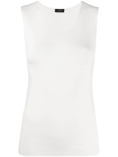 Joseph Stretch Jersey Vest Top In White