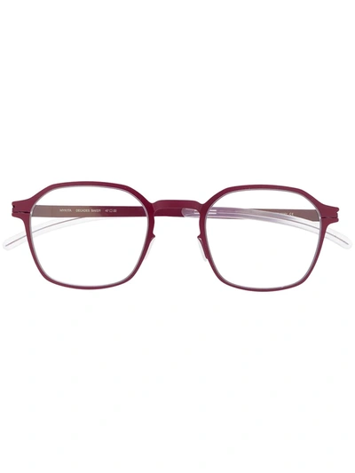 Mykita Baker Square-frame Glasses In Purple