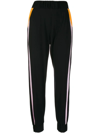 No Ka'oi Stripe Detail Track Trousers In Black