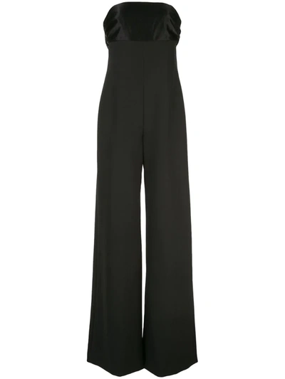 Milly Strapless Jumpsuit In Black