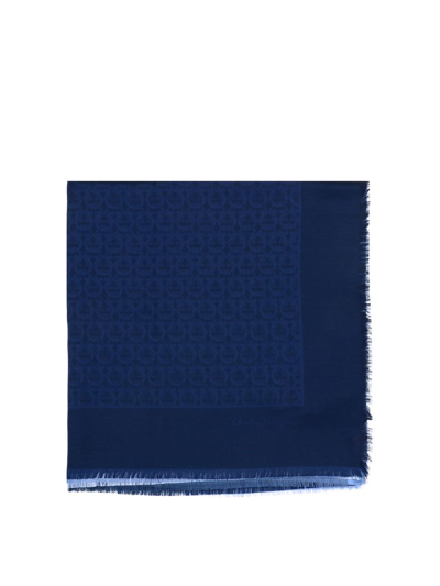 Ferragamo Womens Blue Other Materials Scarf