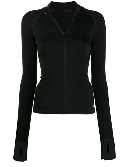 Karl Lagerfeld Zip-up Jacket In Black