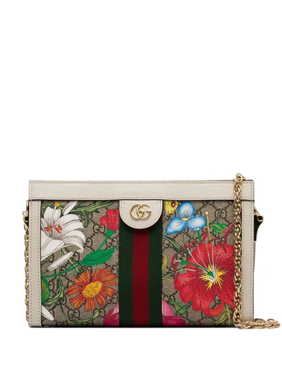 Gucci Women's Ophidia Gg Flora Small Shoulder Bag In Green