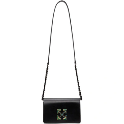 Off-white 0.5 Jitney Black Leather Shoulder Bag