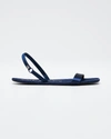 Alexander Wang Women's Ryder Satin Folding Sandals In Navy