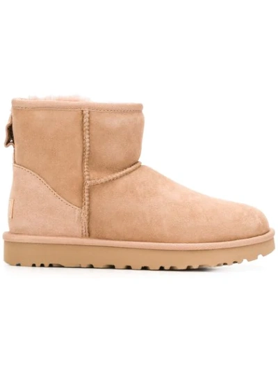 Ugg Suede Mid-calf Boots In Marrone