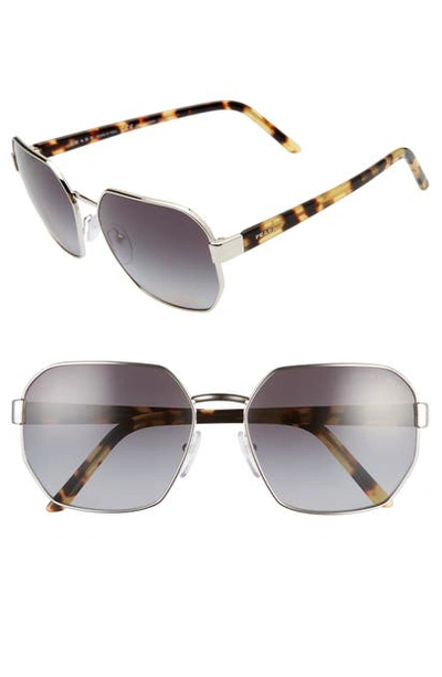 Prada Women's Polarized Sunglasses, Pr 54xs In Grey-black