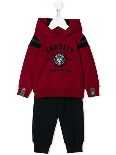 Lapin House Babies' Varsity Tracksuit Set In Red