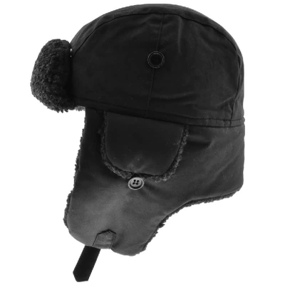 Barbour Fleece Lined Trapper Hat Black