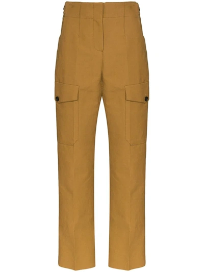 Lvir Straight-leg Tailored Cargo Trousers In Brown