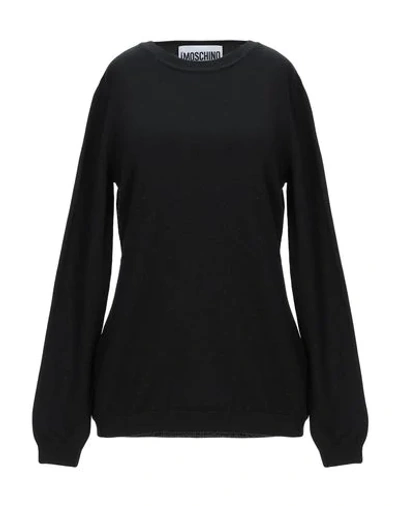 Moschino Sweaters In Black