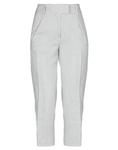 Dondup Cropped Pants & Culottes In Light Grey