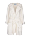 Blumarine Overcoats In White