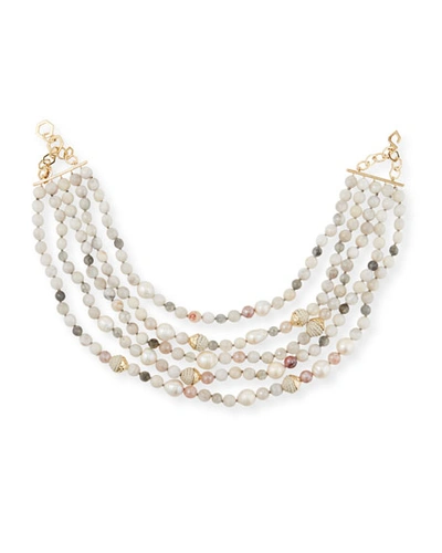 Akola 5-strand Beaded Necklace In Multi