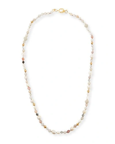 Akola Long Mixed Bead And Pearl Necklace, 40"l In Multi