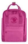 Fjall Raven Mini Re-kånken Water Resistant Backpack In Pink Rose