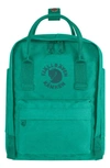 Fjall Raven Mini Re-kånken Water Resistant Backpack In Emerald