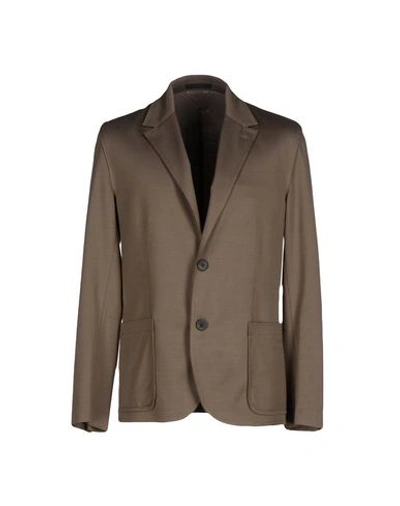 Lanvin Suit Jackets In Khaki