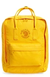 Fjall Raven Re-kanken Water Resistant Backpack In Sunflower