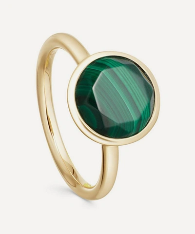 Astley Clarke Gold Plated Vermeil Silver Stilla Malachite Ring