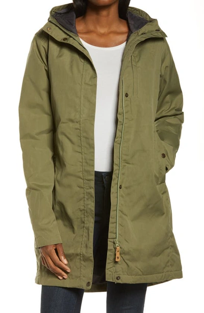 Fjall Raven Kiruna Water Resistant Parka In Green