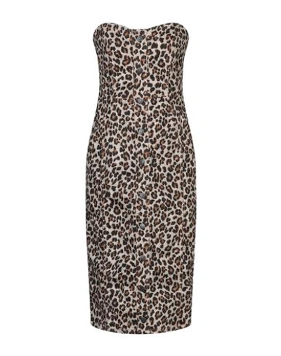 Veronica Beard Midi Dresses In Brown