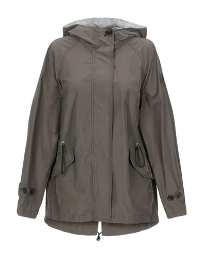 Peuterey Full-length Jacket In Military Green