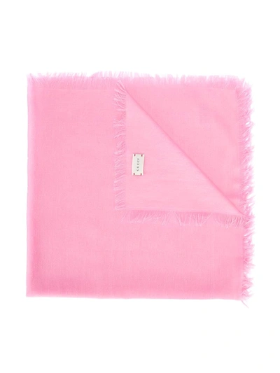 Gucci Kids' Schal Mit Monogrammmuster In Pink