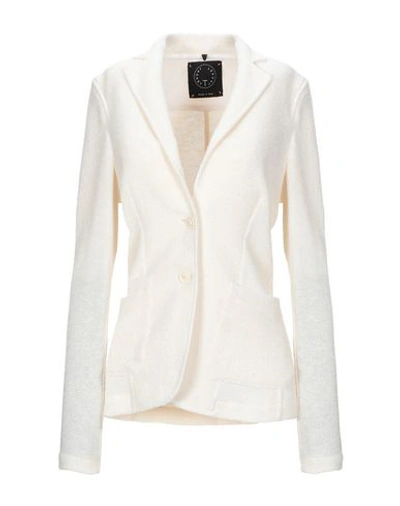 T-jacket By Tonello Suit Jackets In Ivory