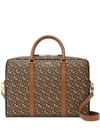 Burberry Ainsworth Tb-monogram Coated-canvas Briefcase In Brown