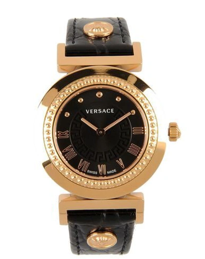 Versace Wrist Watch In Black
