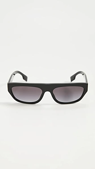 Burberry Bow Sunglasses In Black/grey Gradient