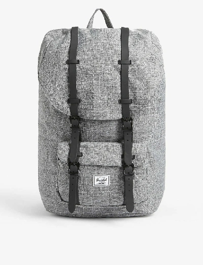 Herschel Supply Co Little America Backpack In Raven Crosshatch/black