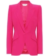 Alexander Mcqueen Single-breasted Blazer In Orchid Pink