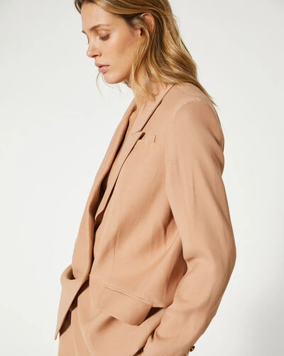 Iro Adelie Double-breasted Jacket In Old Pink