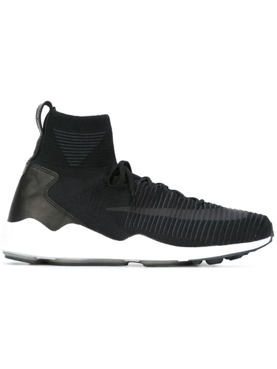 Nike Zoom Mercurial Xi Flyknit Sneakers In Black