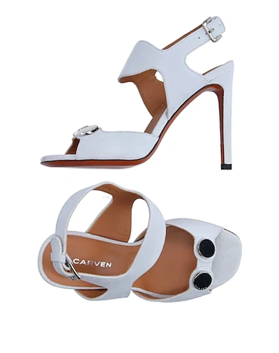 Carven Sandals In Light Grey