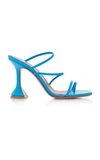 Amina Muaddi Women's Naima Strappy Leather Sandals In Blue