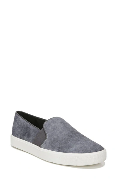 Vince 'blair 12' Leather Slip-on Sneaker In Asphalt Suede