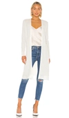 Rag & Bone Rower Open-front Cardigan In Ivory