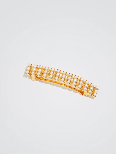 Lelet Ny Dot Your Pearl French Barrette In 14k Gold