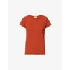 Rag & Bone Short-sleeve Cotton-blend Tee In Poppy Red