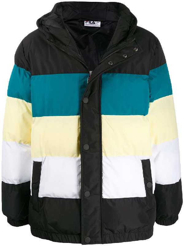 fila black puffer jacket