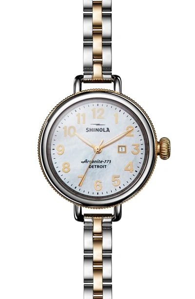 Shinola 'the Birdy' Bracelet Watch, 34mm