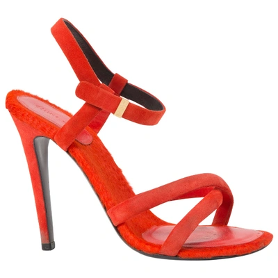Pre-owned Celine Sandals In Red