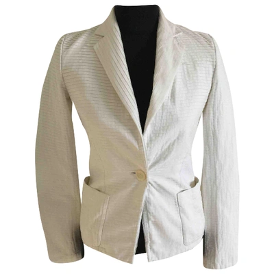 Pre-owned Celine Short Vest In White