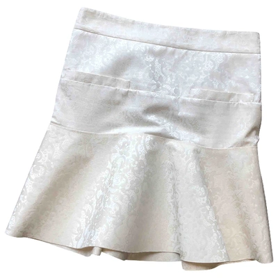 Pre-owned Celine Mini Skirt In Beige