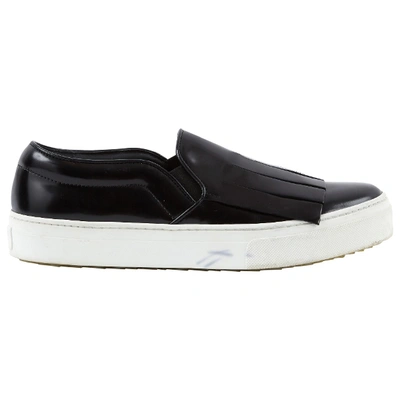 Pre-owned Celine Patent Leather Trainers In Black