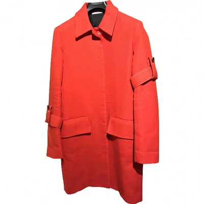 Pre-owned Celine Coat In Red