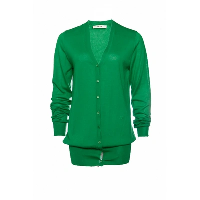 Pre-owned Celine Cashmere Cardigan In Green